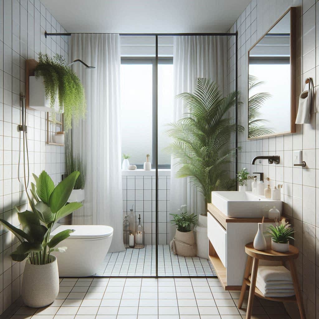 Decoración minimalista para baños pequeños