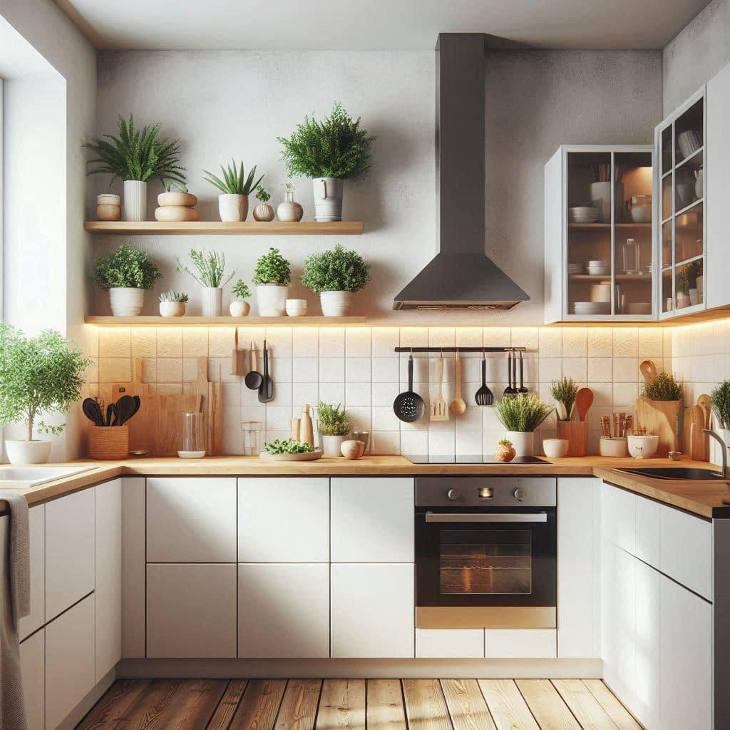 decoración minimalista para cocinas pequeñas